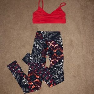 Liquido pant and bra set
